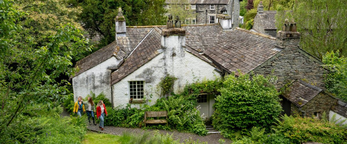 Visitors in the gardens at Wordsworth Grasmere